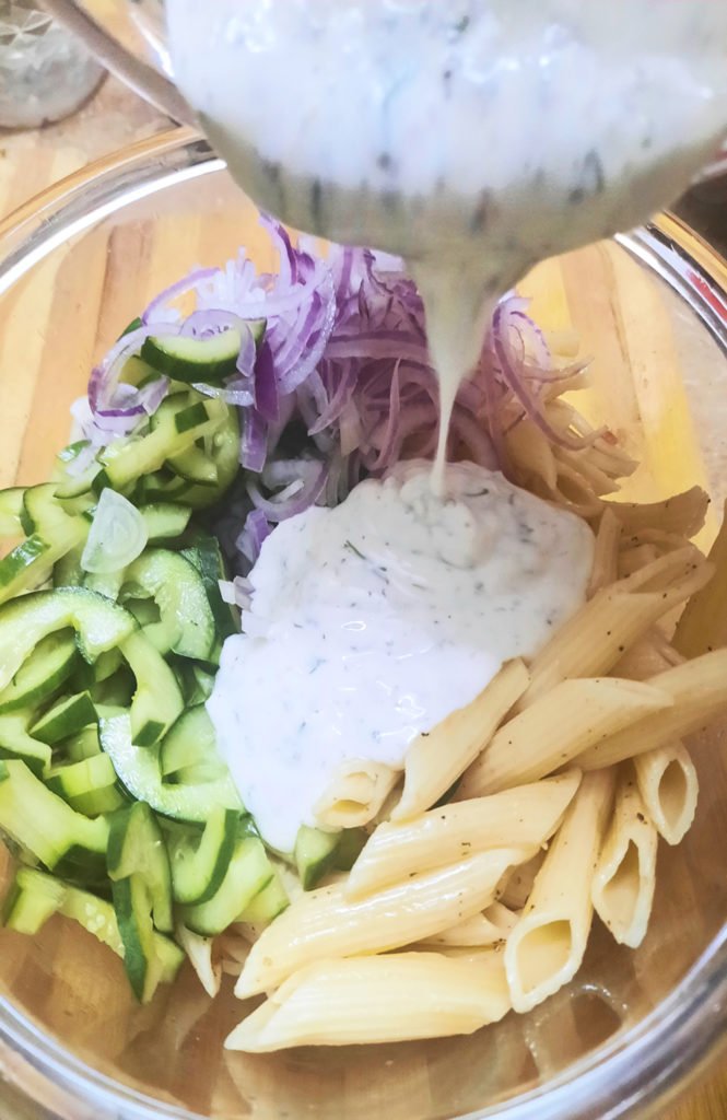 Creamy Cucumber Pasta Salad Recipe