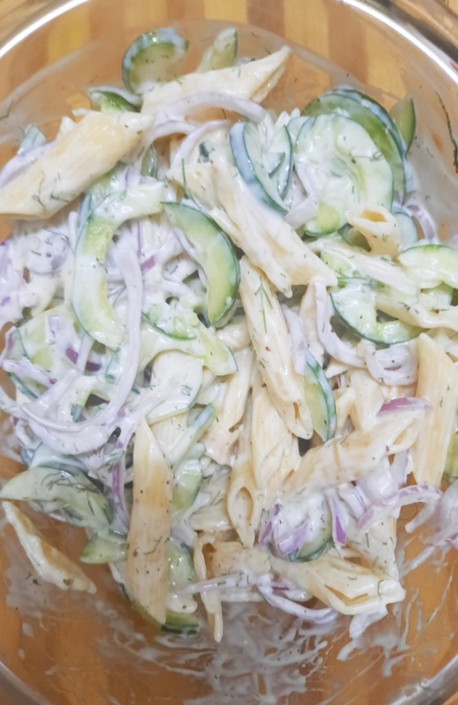 Creamy Cucumber Pasta Salad Recipe
