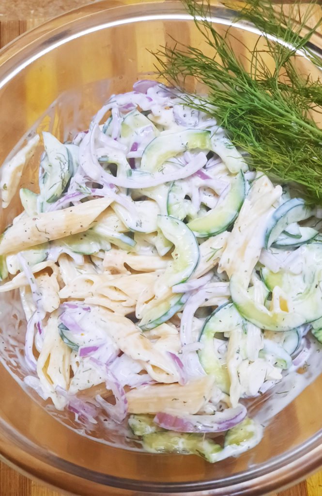 Creamy Cucumber Pasta Salad Recipe